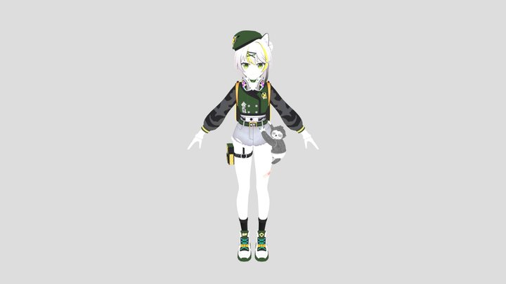 cat fantasy echo 3D Model
