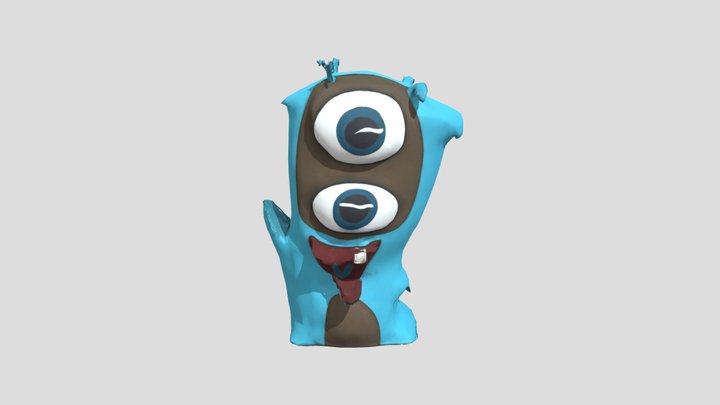 Goofy_ Cyclops_ Monster_0721094802_texture_fbx 3D Model