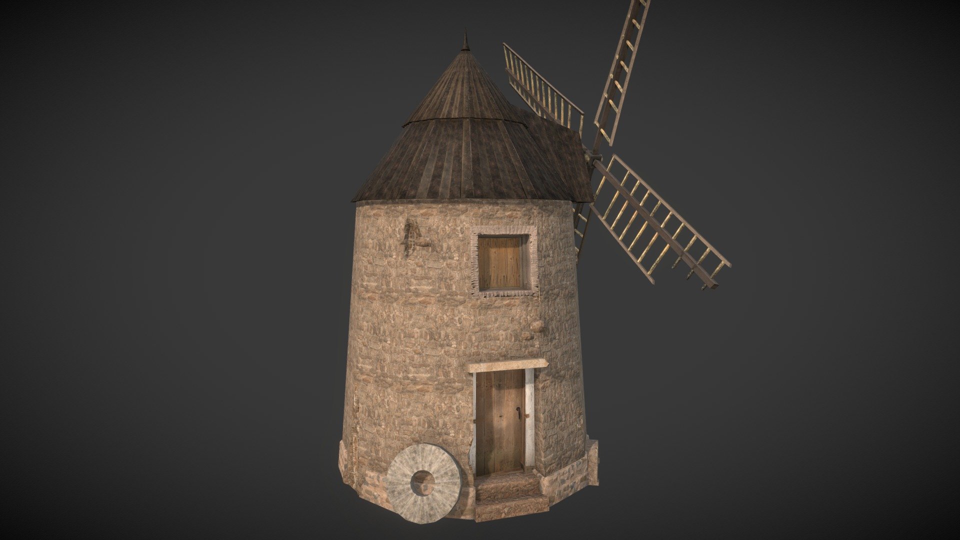 Windmill - Download Free 3D model by KIFIR [fe13862] - Sketchfab