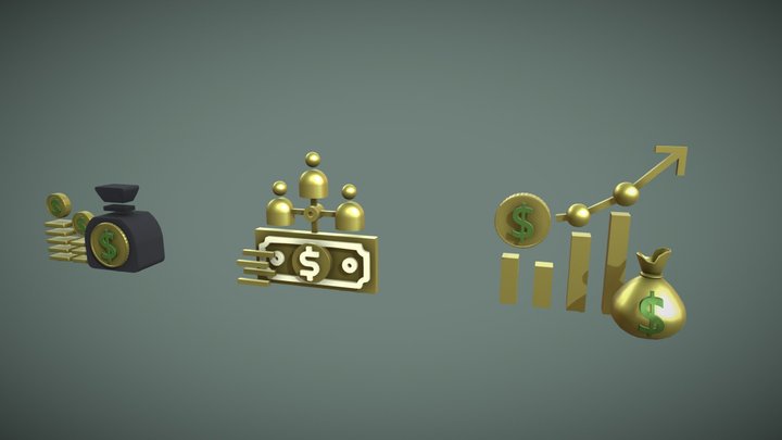 icon Economy 3D Model
