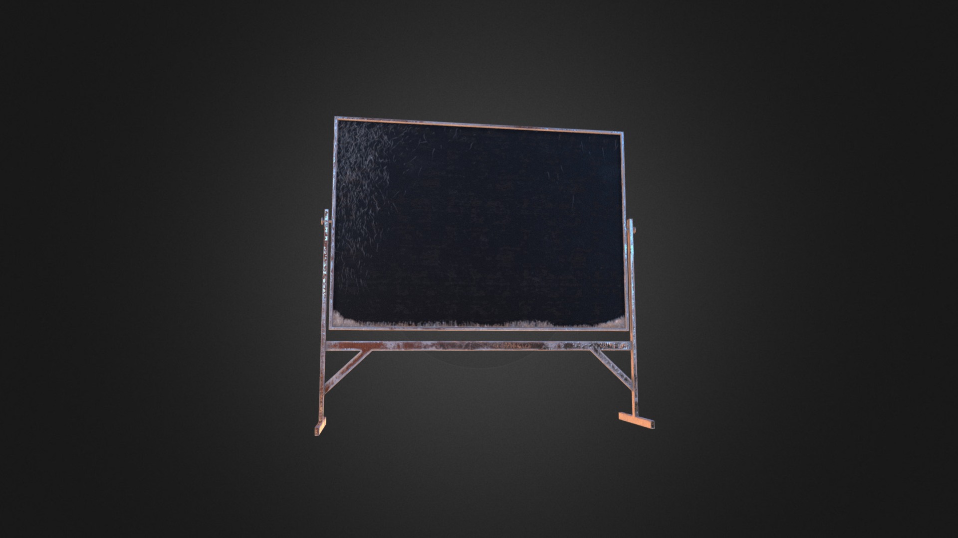 3D model Desert Military Kit: Chalk Board - This is a 3D model of the Desert Military Kit: Chalk Board. The 3D model is about a screen with a grid of lines.