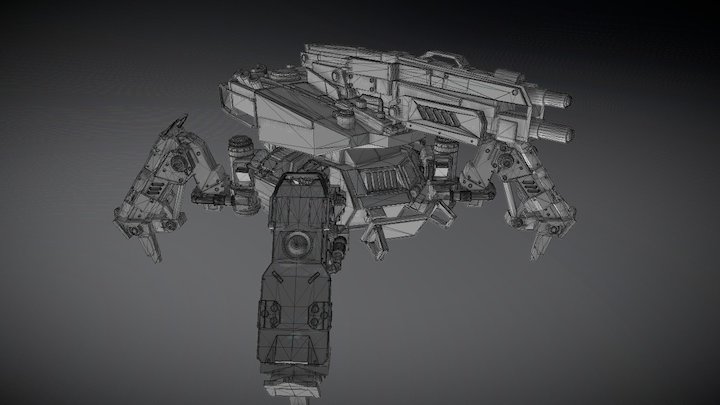 Walker- based on Kaar's Art concept. 3D Model