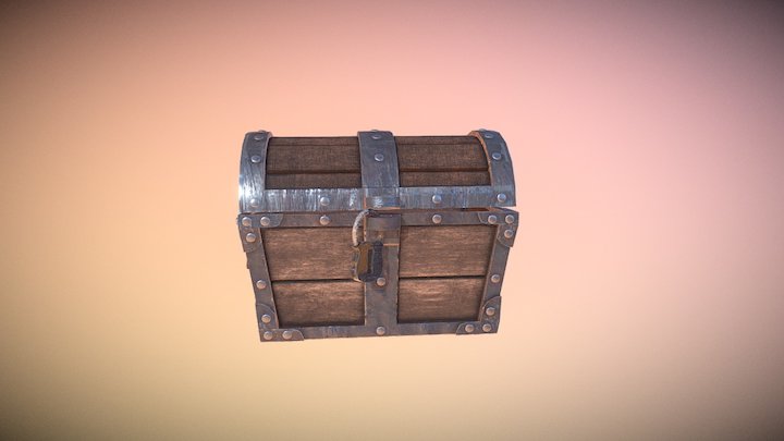 Chest Texturized 3D Model