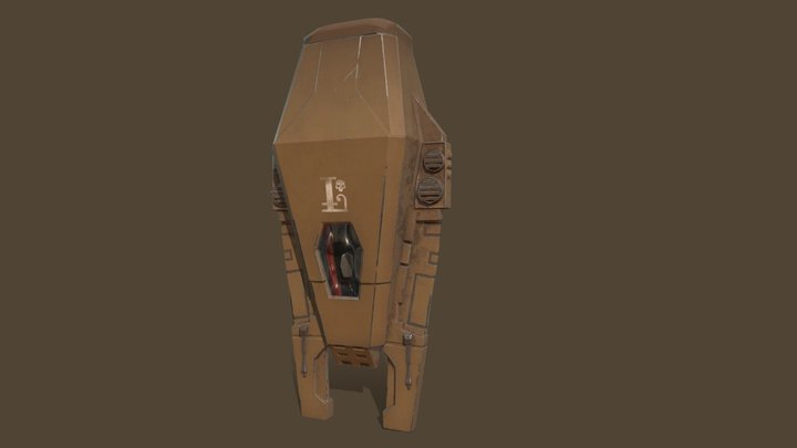 Lucisus Escape Pod - Brown Variant 3D Model