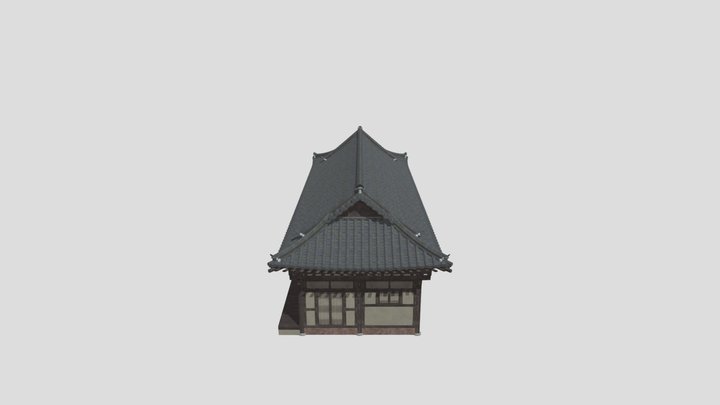 Korea Traditional House_ Folk_ Education_ Hall 3D Model