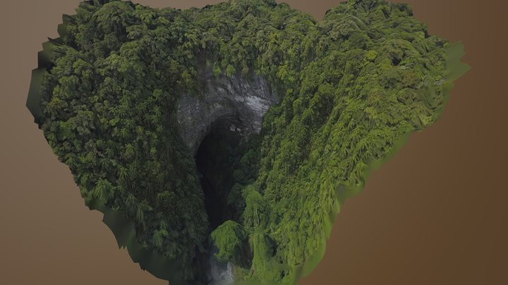 Aouk Underground River Cave - Waykut 3D Model