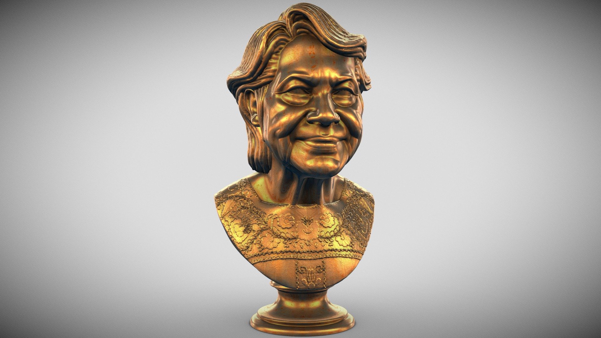 Dolores Huerta - 3D model by Daniel Edwards (@dedwards2) [fe16566 ...