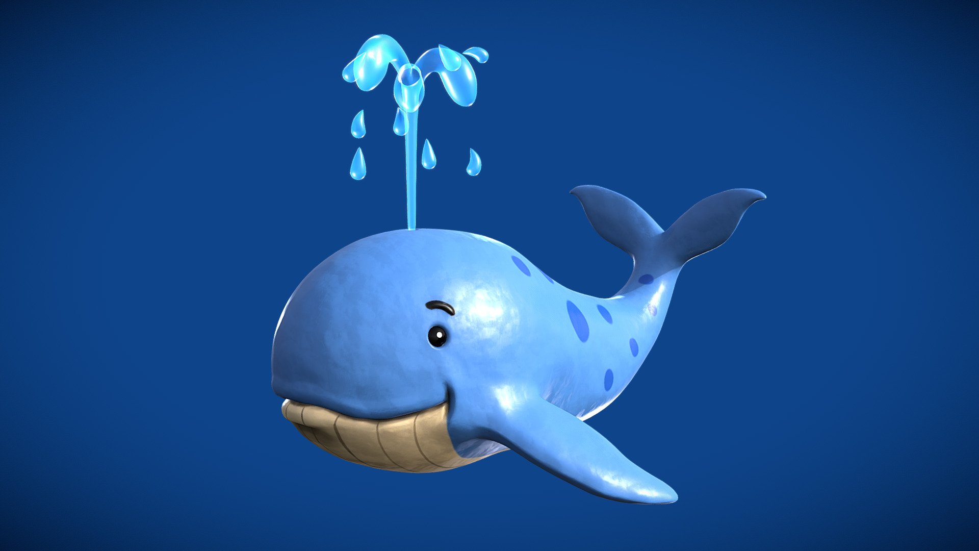 Stylized Cartoon Whale 🐳 - Buy Royalty Free 3D model by Ryan King Art  (@ryankingart) [fe17f08]