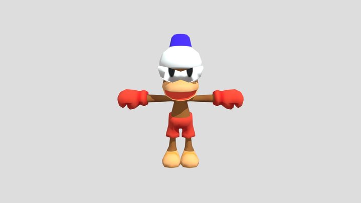 Red Pants Monkey – Modello 3D gratuito STL