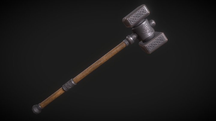 Northmen: Rise of the Vikings - TwoHanded Hammer 3D Model