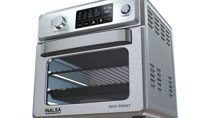 3D Oven for AR VR Visualization 3D Model