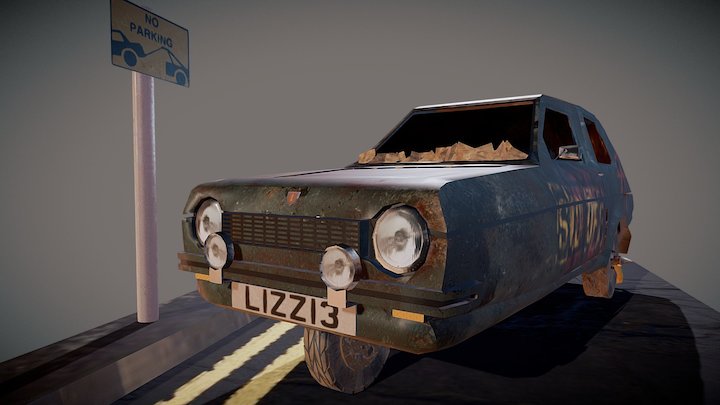 British Punk Reliant Robin 3D Model