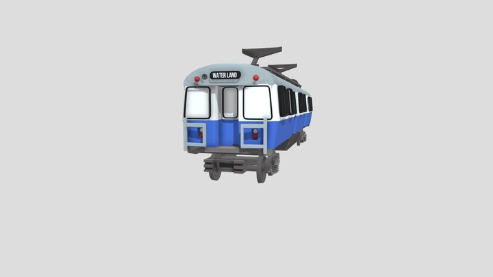MBTA 0600 Blue line train. 3D Model
