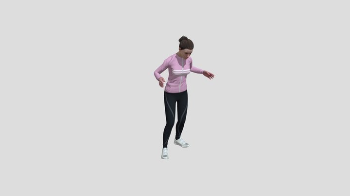 Girl Talking 3D Model