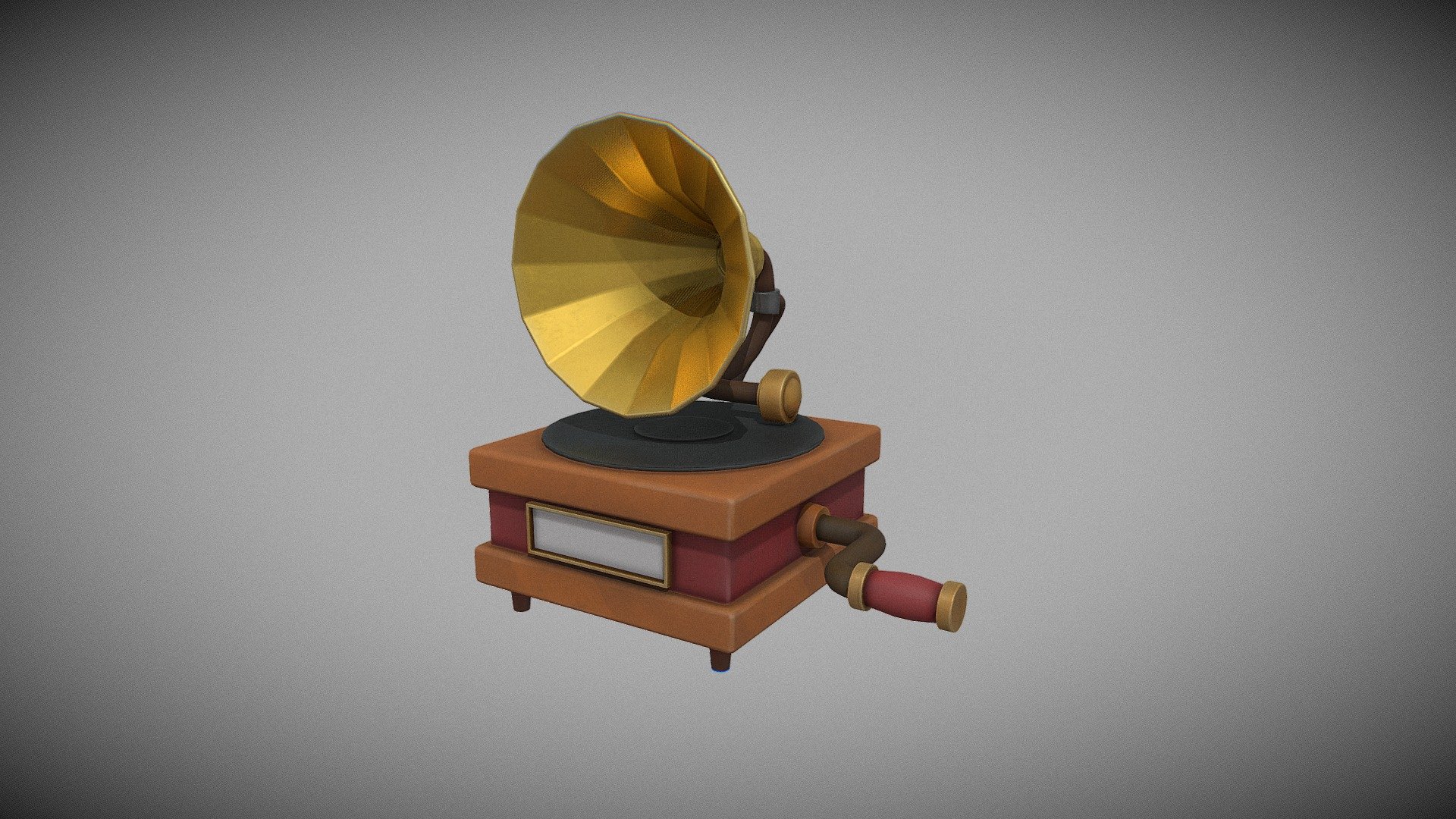 Stylize Gramophone - 3D model by bojek_ (@panhchakvoth) [fe1af23 ...