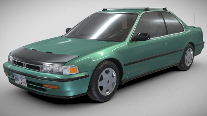 1993 Honda Accord Coupe 3D Model