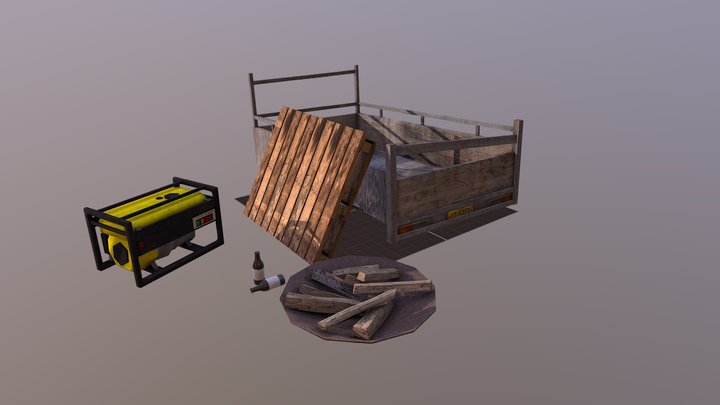 DAE : 5 FINISHED PROPS - ECO HOUSE 3D Model