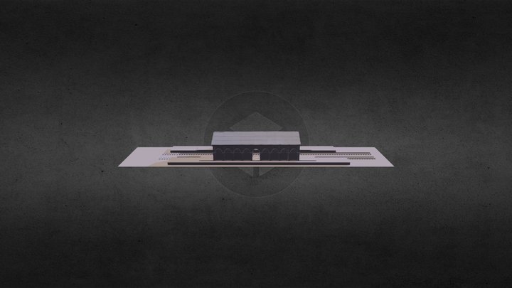 Indian railway station 3D Model