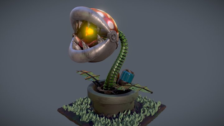 Robot Piranha Plant 3D Model