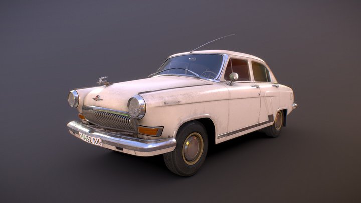 GAZ 21 Volga 3D Model