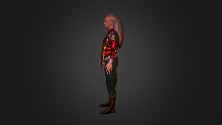 Character - Old Man 3D Model