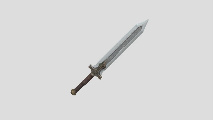 Ornate Fantasy Broadsword [AI Testing] 3D Model