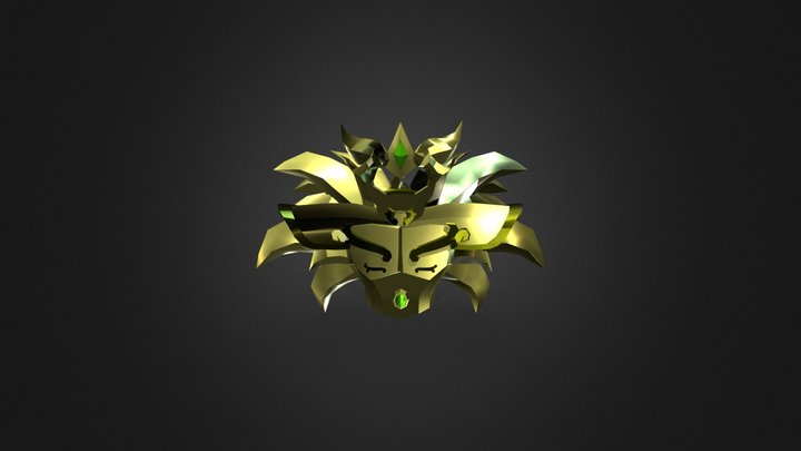 Low poly - Leo Gold Saint 3D Model