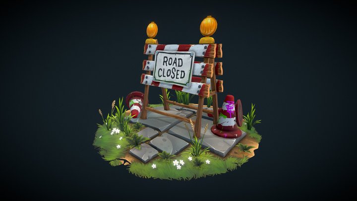 ROAD CLOSED 3D Model