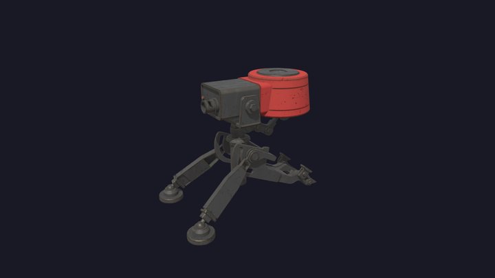 Team Fortress 2 Sentry Gun 3D Model