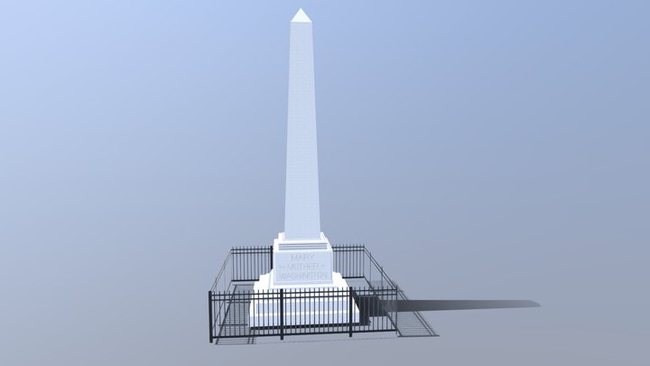 Mary Washington Monument 3D Model