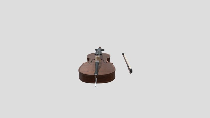 Vintage Cello 3D Model