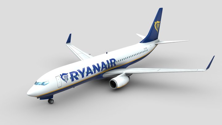 B737-800 Ryanair 3D Model