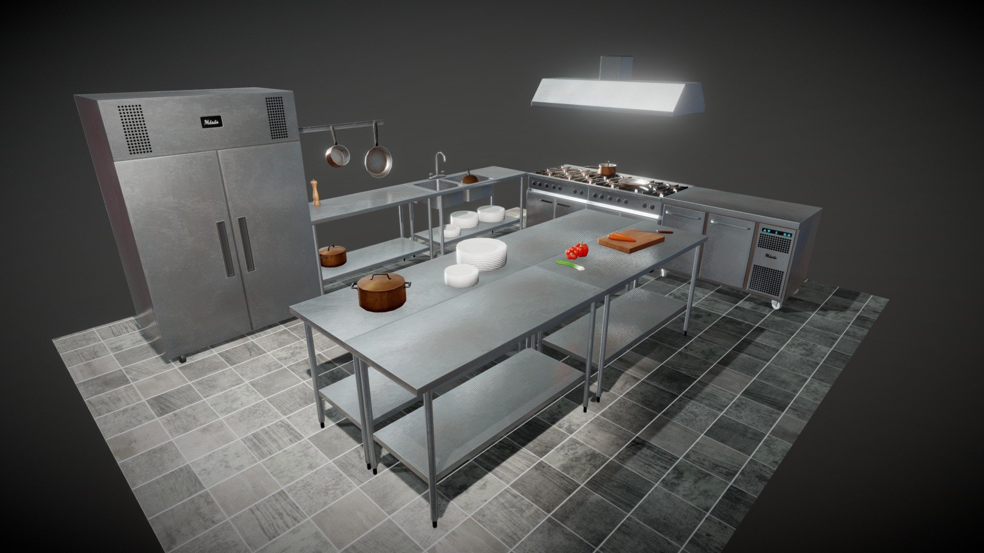 commercial kitchen layout sketchup