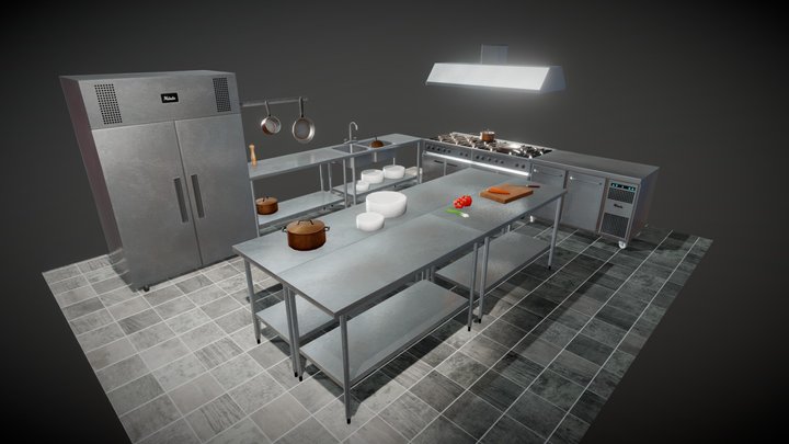 Restaurant Kitchen 3D Model