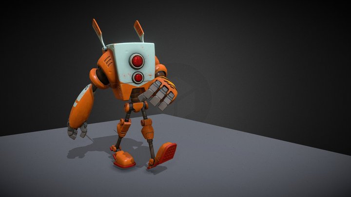 Skater Robo 3D Model