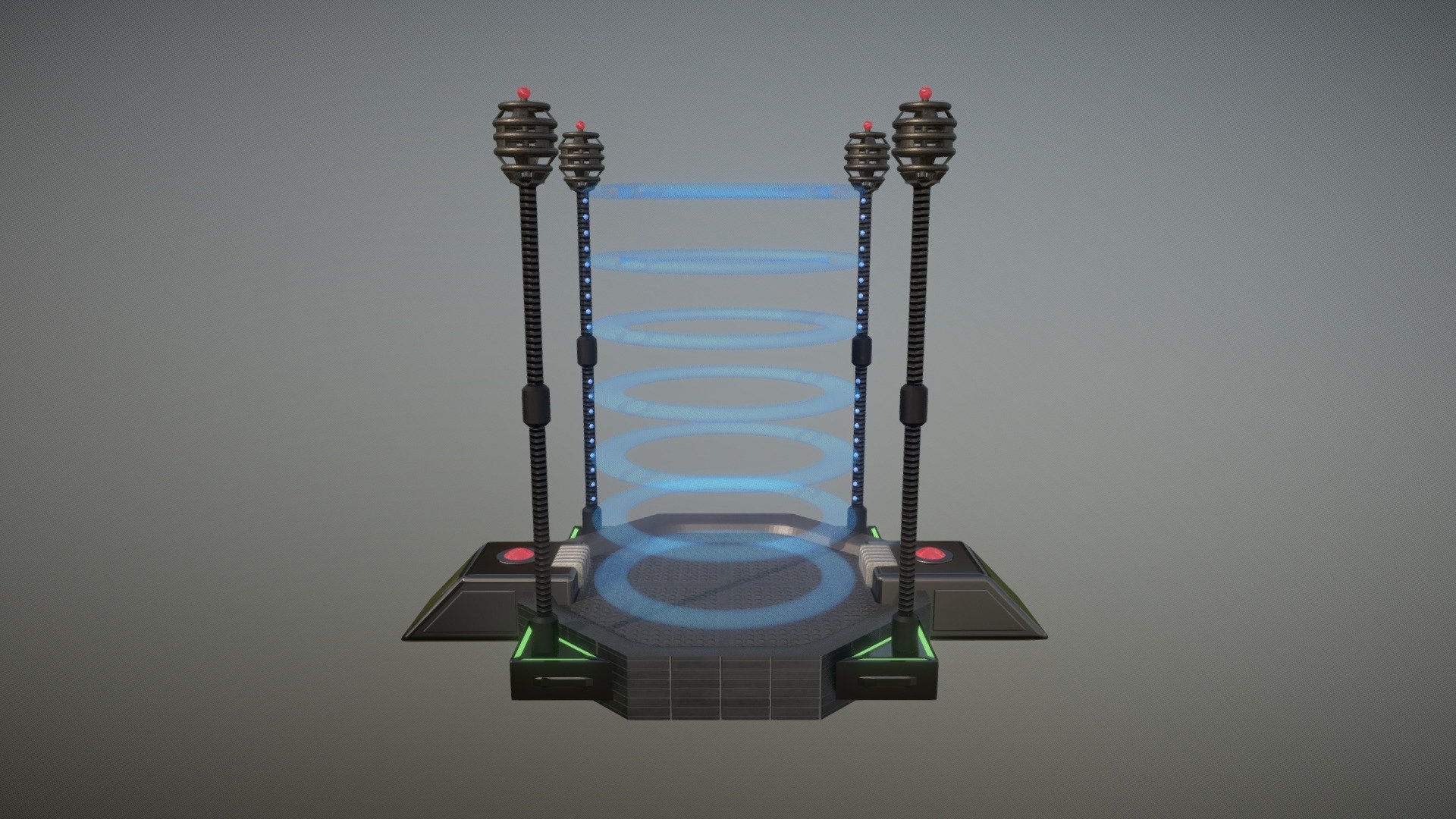 Scifi Teleporter Machine - 3D model by Sparkster (@sparkster3d ...