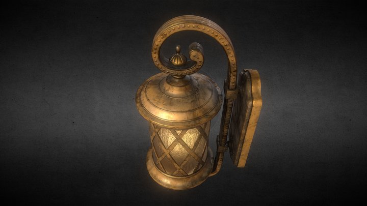 CLASSICAL OUTDOOR WALL LAMP -Model 07- 3D Model