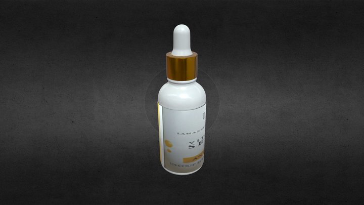 Vitamin C Serum Bottle 3D Model-Cosmetic Product 3D Model