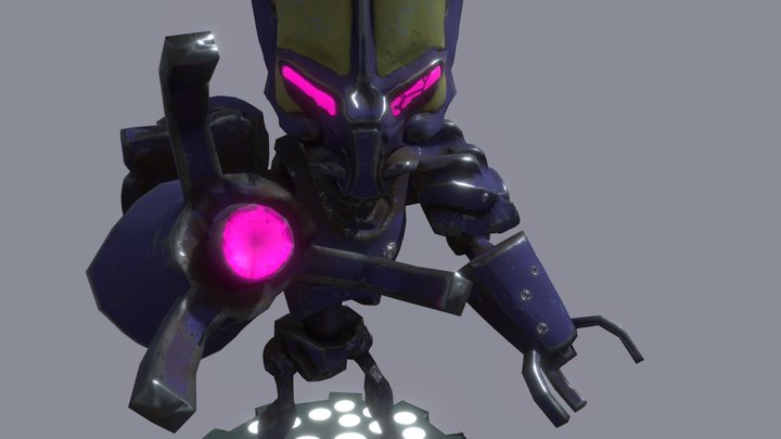 Invader X 3D Model