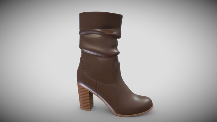 Style & Co Shoes Saraa Slouch Mid-Shaft Boots 3D Model