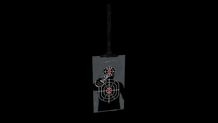Shooting Range Target 3D Model
