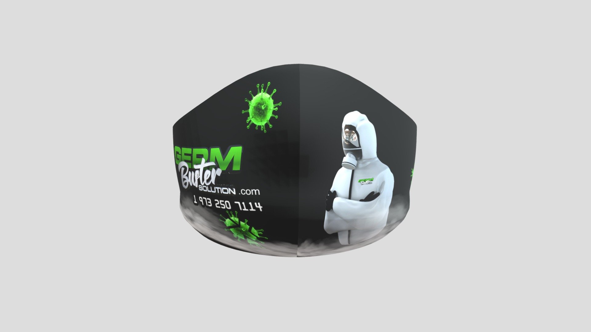 Germ Buster Mask — Sketchfab embed 3D viewer