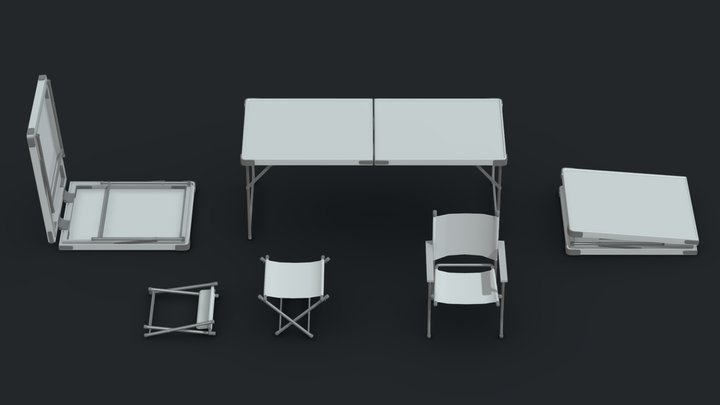 FMB_Military Furniture_001 3D Model