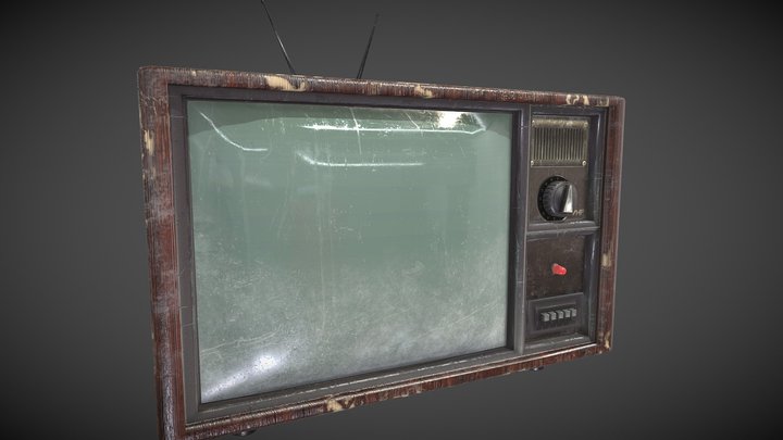 Old TV 3D Model