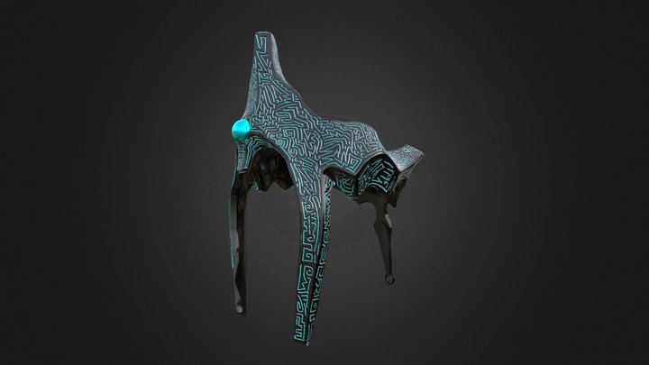 Iron Fantasy Crown 3D Model
