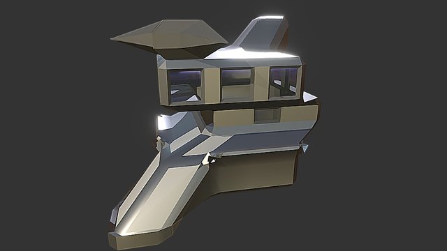 Grundlagen 3D - SciFi Bude 01 3D Model
