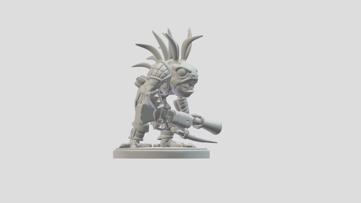 Murloc Hunter - World of Warcraft 3D Model