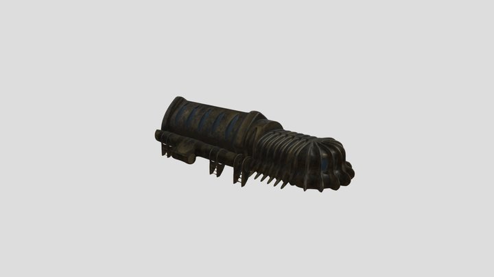 Leviathan Transport Pod FBX 3D Model