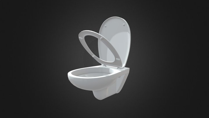 Wall mounted Toilet WC 3D Model