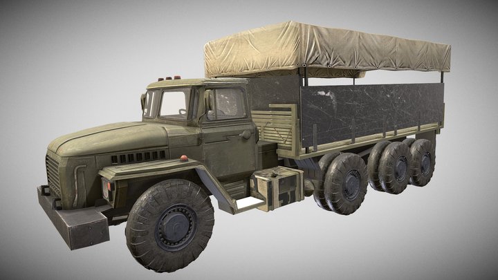 Army Truck 3D Model